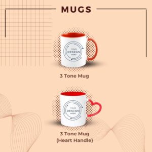 Customized Heart Handle Mug